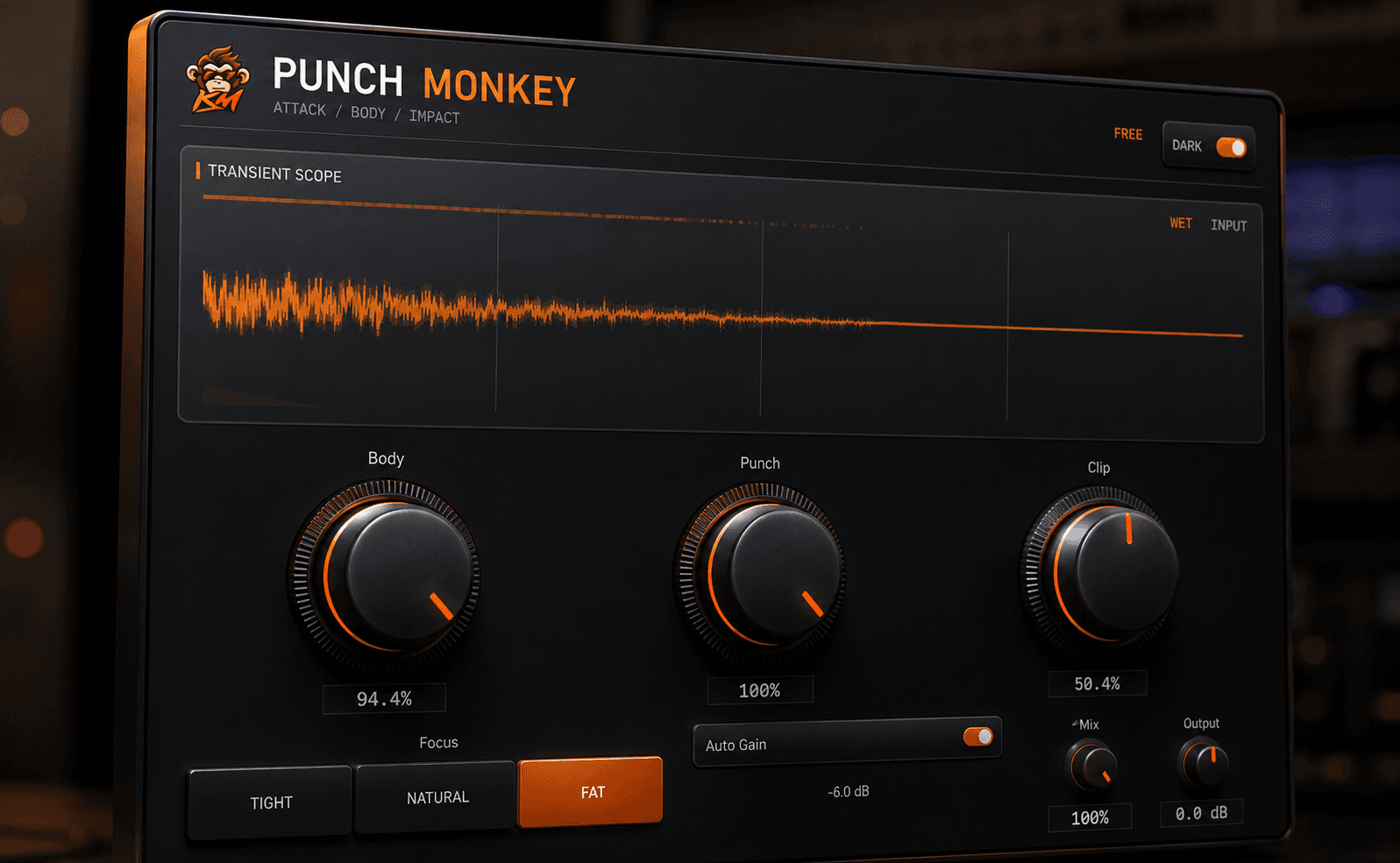 Punch Monkey plugin interface